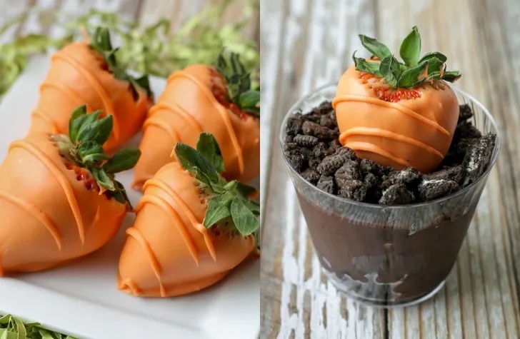 Easter Chocolate Covered Strawberries