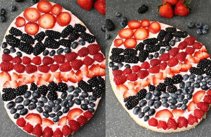 Easter Egg Fruit Pizza