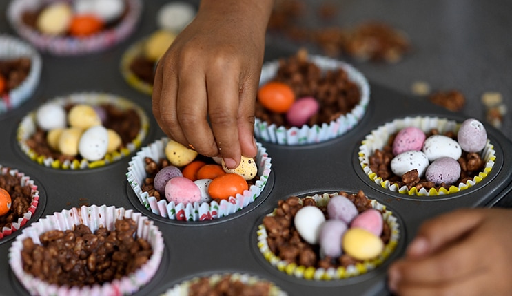 Easter Rice Crispies Nest