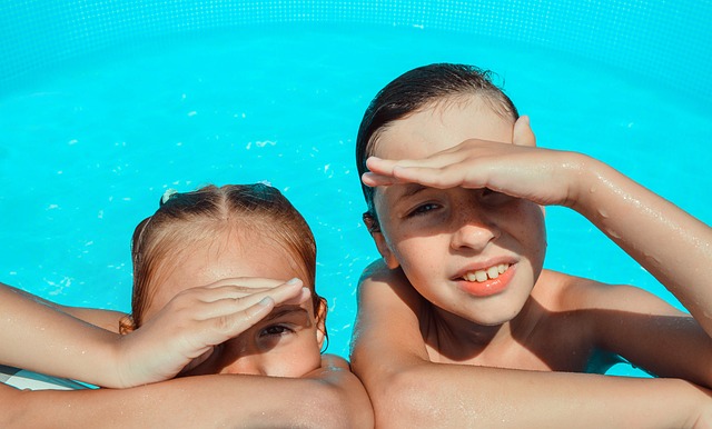 Kids in the pool