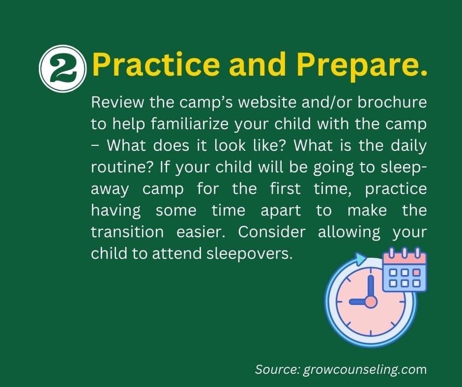 Prepare your kids for camp