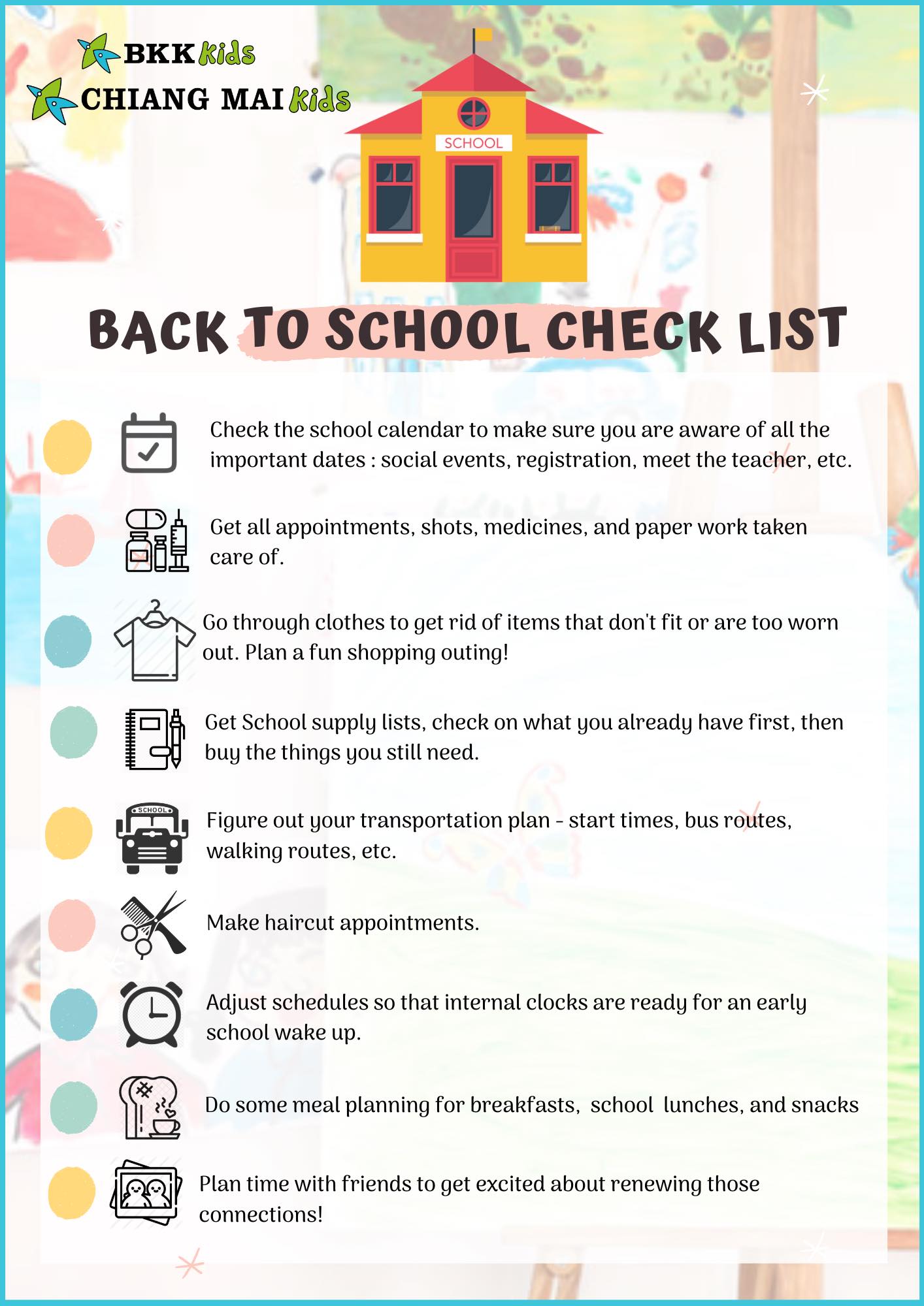 Back to school list