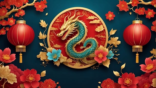 Chinese New Year Dragon poster 2024