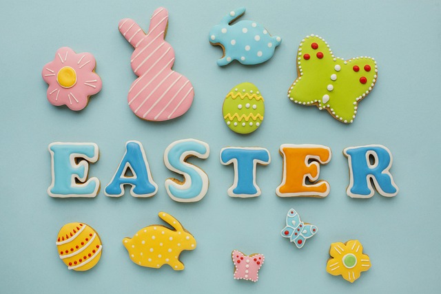Cookies rabbit and Font easter