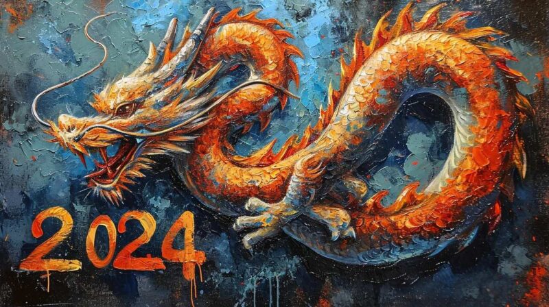 Chinese New Year Dancing Dragon 2024