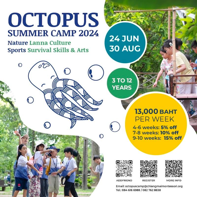 Chiang Mai Montessori International School – Octopus Summer Camp 2024 01