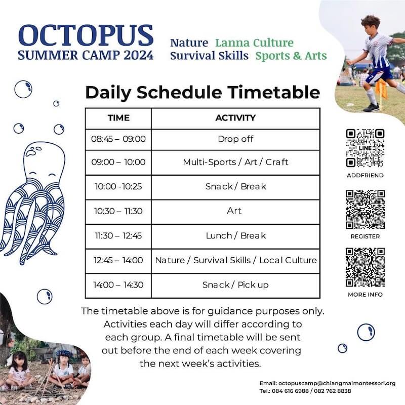 Chiang Mai Montessori International School – Octopus Summer Camp 2024 02