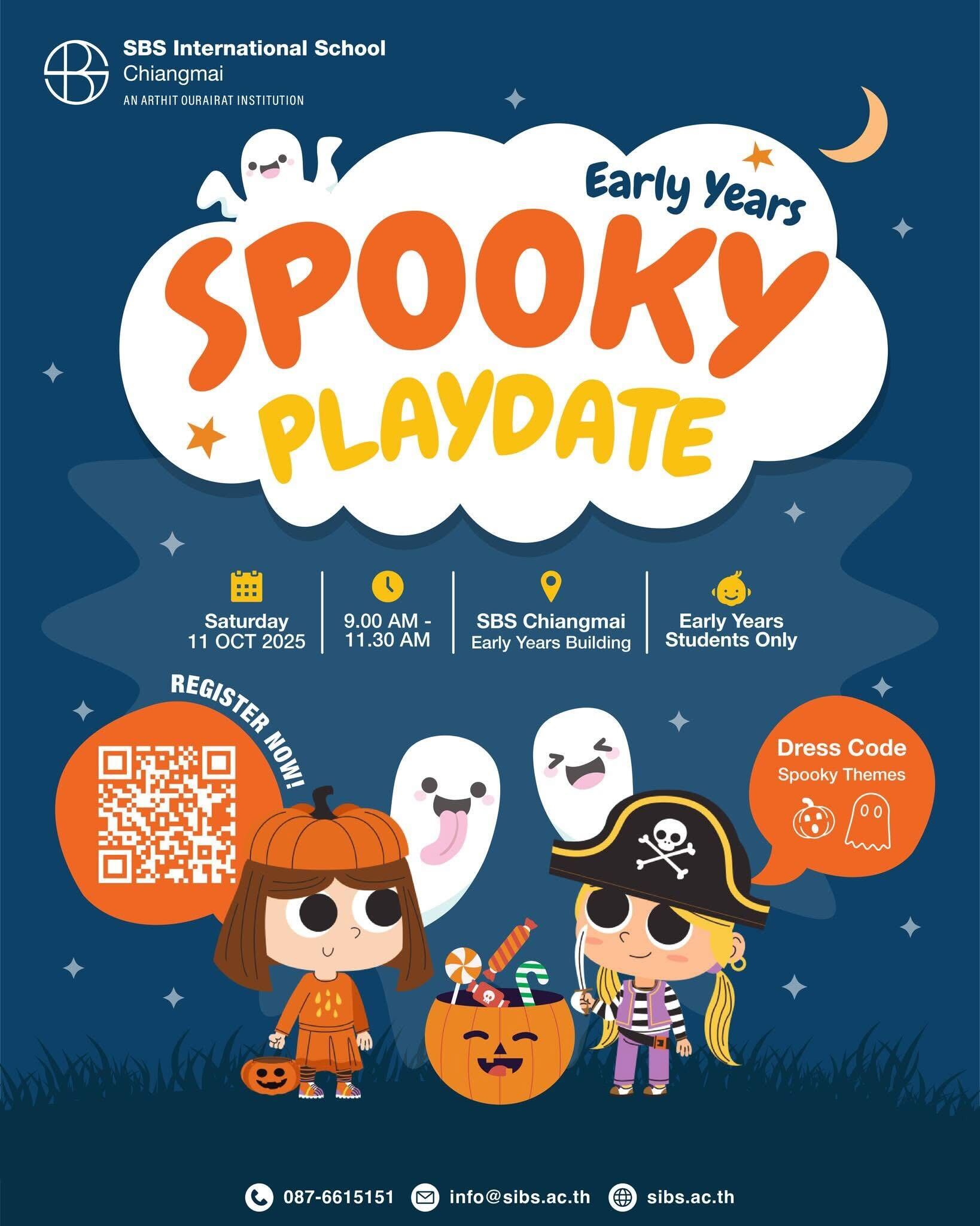 SBS Chiang Mai Spook-tacular time at our Spooky Playdate!