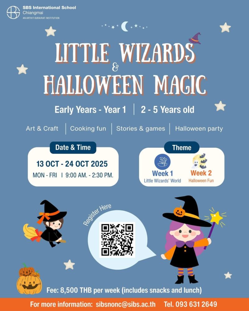 BS International School Chiangmai October Camp – Little Wizards & Halloween Magic