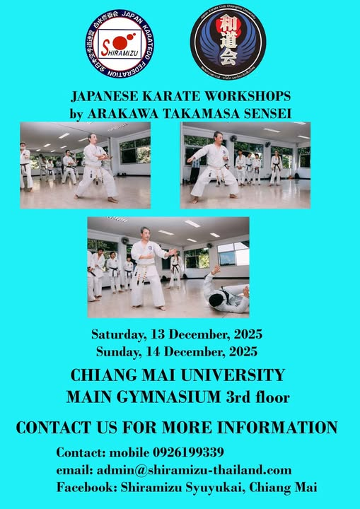 Shiramizu Syuyoukai Japanese Karate Workshop