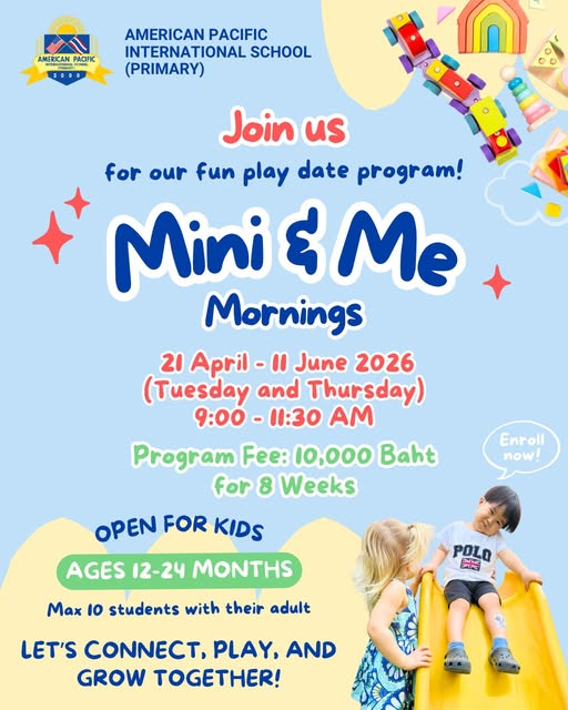 American Pacific International School Mini & Me Mornings Program