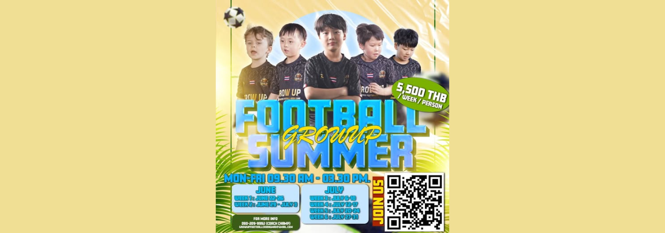 GROW UP Chiangmai Summer Football Camp 2026