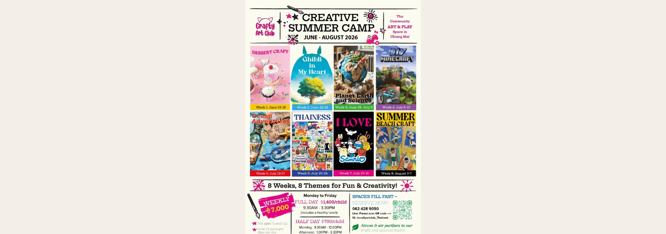 Crafty Art Club Creative Summer Camp 2026