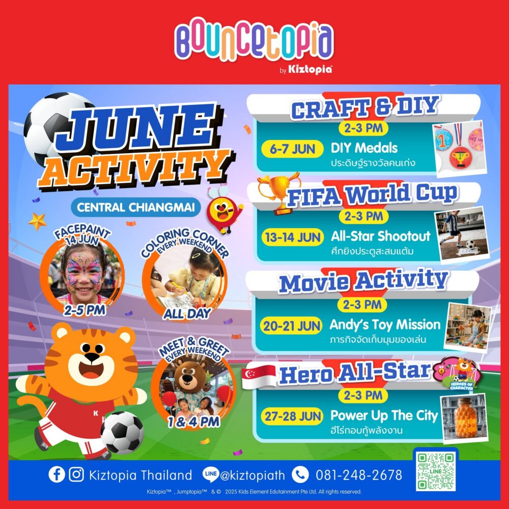 Bouncetopia At Central Chiang Mai June Activity