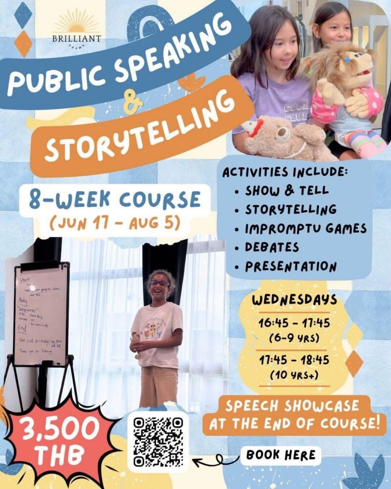 Brilliant Drama 8-Week Public Speaking & Storytelling Course