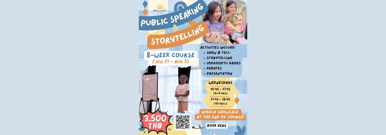 Brilliant Drama 8-Week Public Speaking & Storytelling Course
