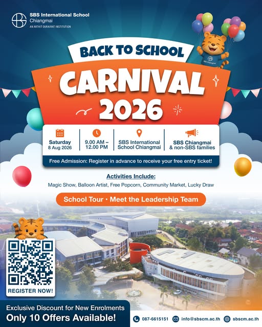 SBS Chiangmai's Back to School Carnival 2026