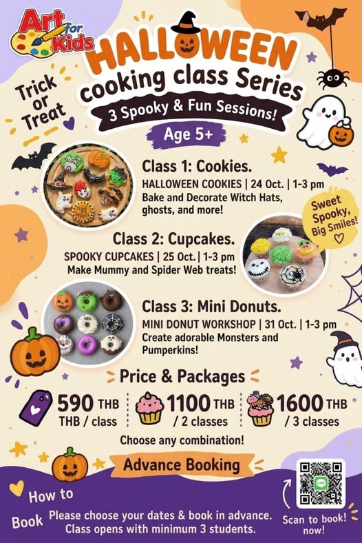 Art for Kids Halloween Cooking Classes